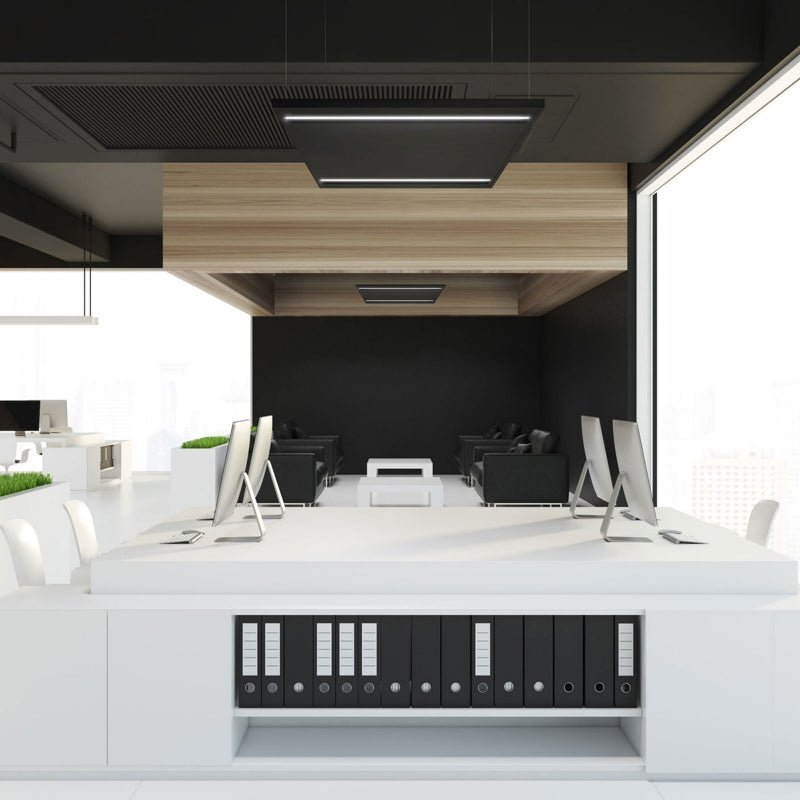 Spectrum Algine Line LED loftpanel sort 600x600mm 44W 4000K 5700 lumen IP20 ikke dæmpbar