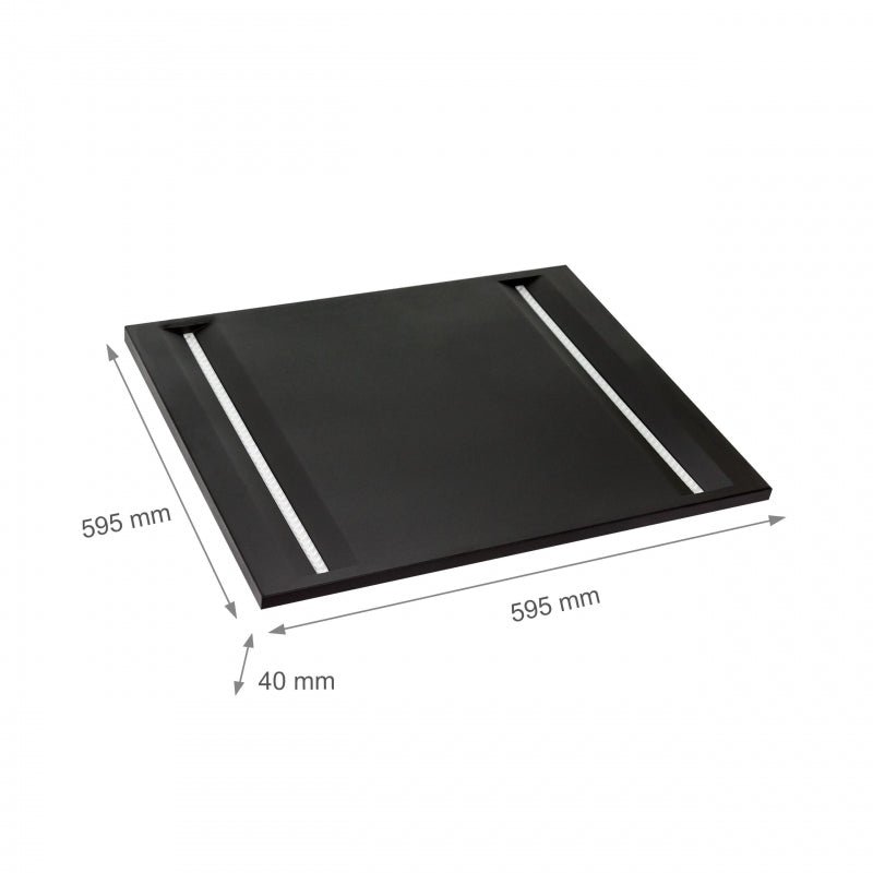 Spectrum Algine Line LED loftpanel sort 600x600mm 44W 4000K 5700 lumen IP20 ikke dæmpbar