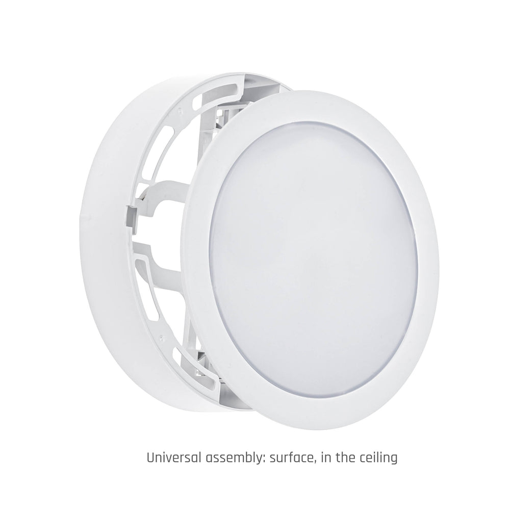 Algine 2i1-overflade/integreret downlight 12W 120lm fra Spectrum - ideel LED-belysning til loftmontering i moderne beboelsesområder