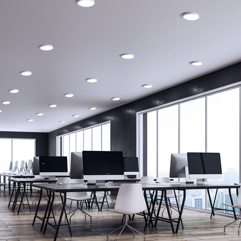 Spectrum Algine 2i1 downlight 12W 150 lumen varm hvid 3000K IP20 rund til loft- og vægmontering