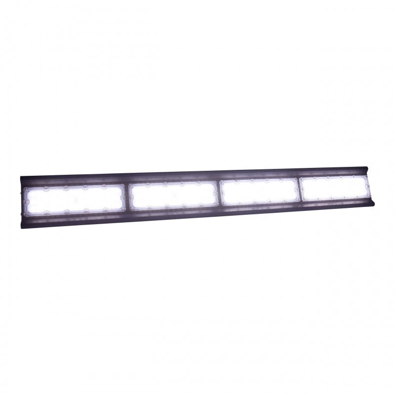 Spectrum Halls Line LED hængelampe 200W sort, 4000K, 30000 lumen, dæmpbar, IP66, 90° vinkel, industriel belysning