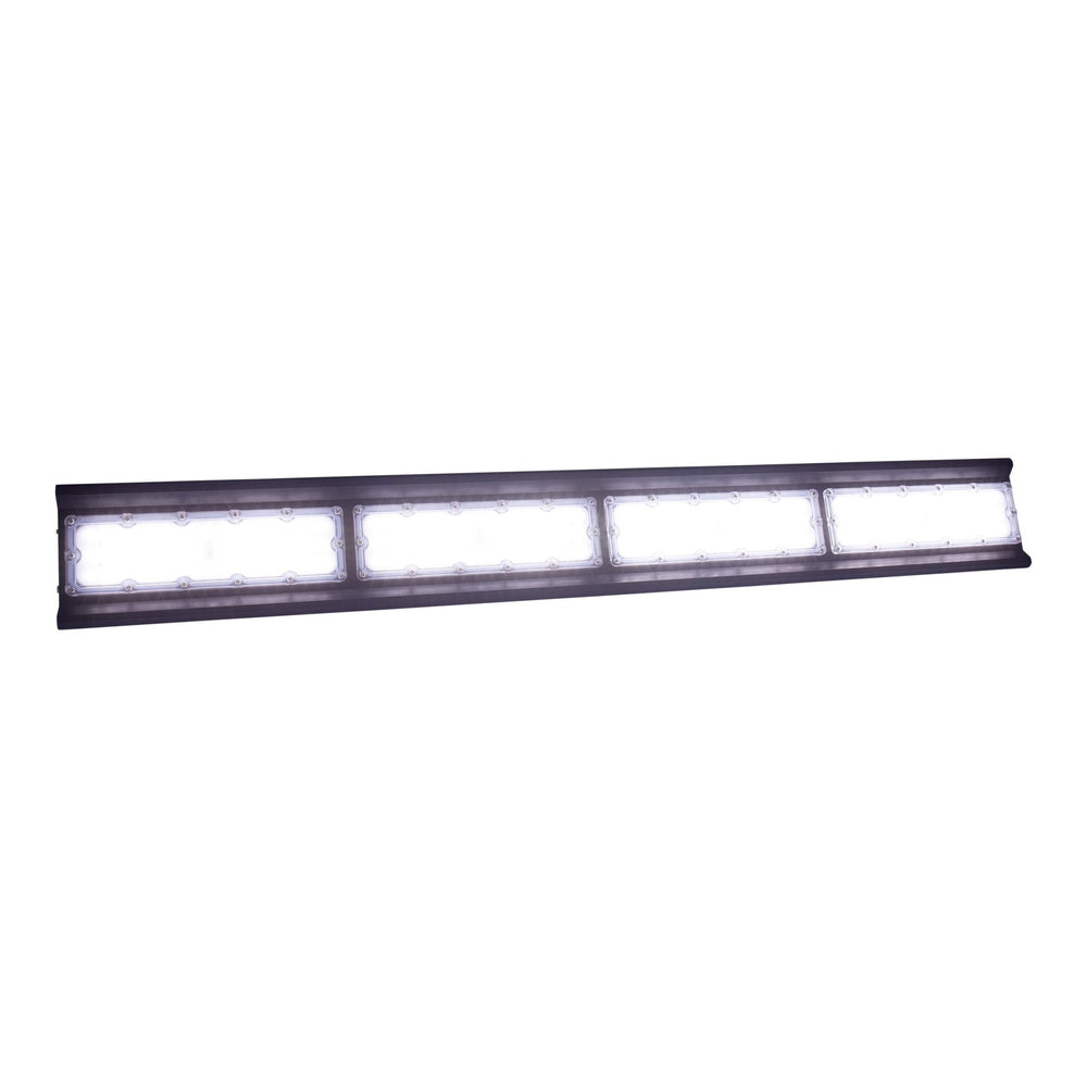 Spectrum Halls Line LED hængelampe 200W sort, 4000K, 30000 lumen, dæmpbar, IP66, 90° vinkel, industriel belysning