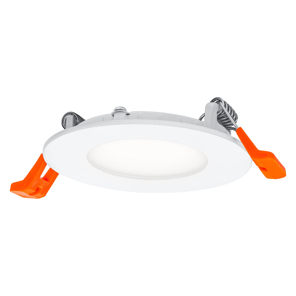 Slank LED downlight 4.5W 4000K 240 lumen 110° indbygning Hvid 85mm hulmål 72mm kølig hvid