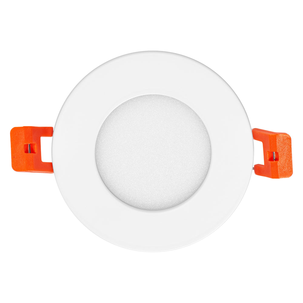 Slank LED downlight 4.5W 4000K 240 lumen 110° indbygning Hvid 85mm hulmål 72mm kølig hvid