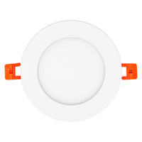 Slank LED Indbygningsspot Hvid 8W 550 lumen 6500K 110° udskæring 105mm 120mm ramme