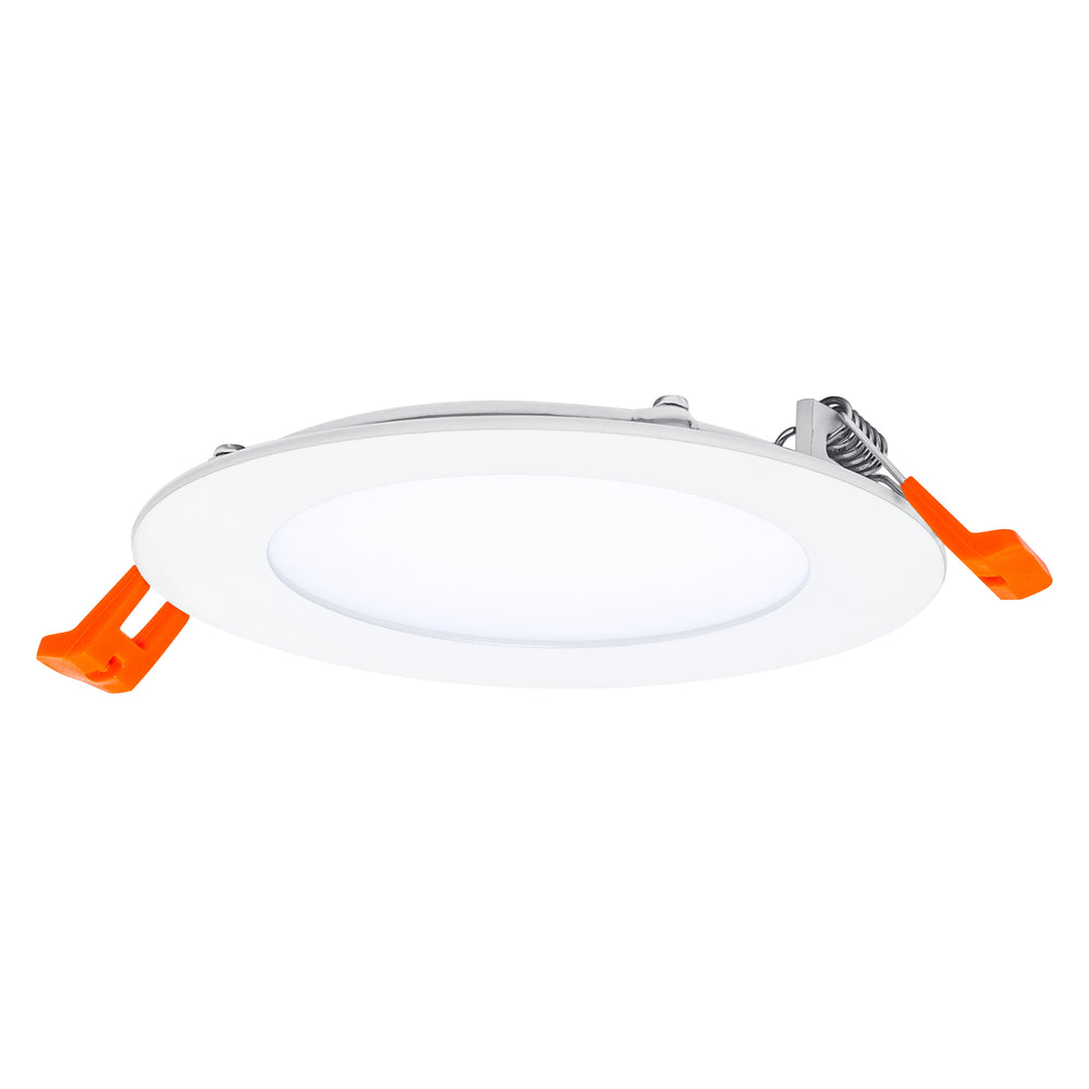 Slank LED Indbygningsspot Hvid 8W 550 lumen 6500K 110° udskæring 105mm 120mm ramme