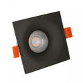 Spectrum FIALE V GU10 firkantet sort, 17000 timer, aluminium hus, indbygget, IP20, 250V, indendørs brug