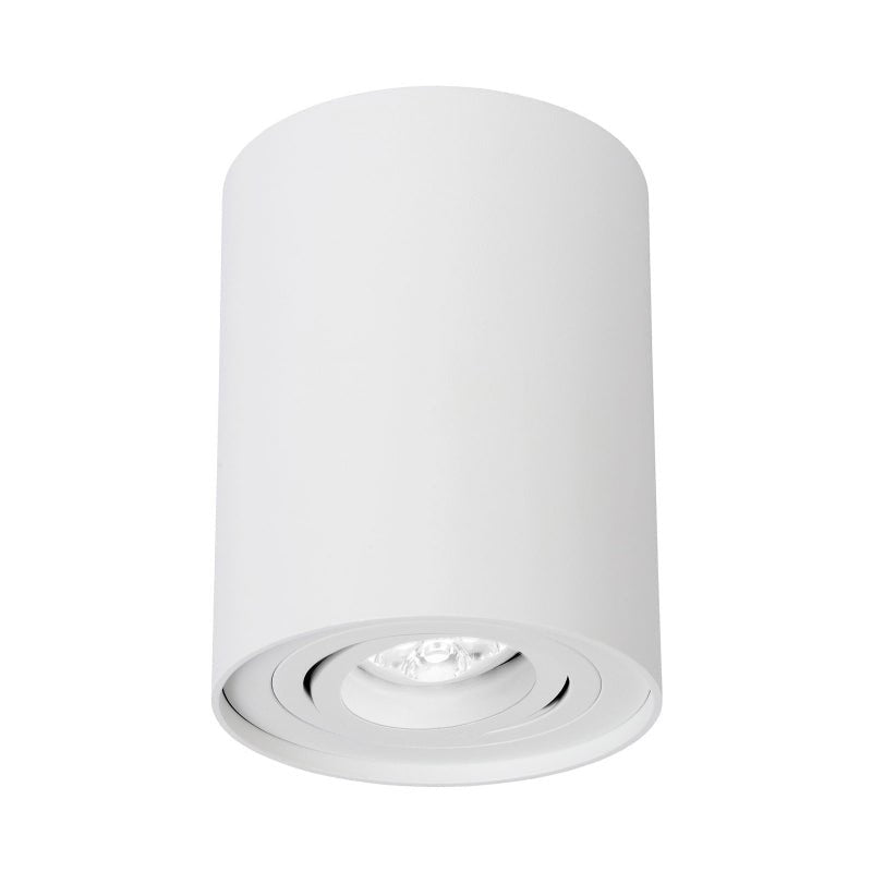 Spectrum CHLOE GU10 hvid justerbar spotlight til indendørs brug, IP20 aluminium, 250V, overflademontering, 17000 timers levetid