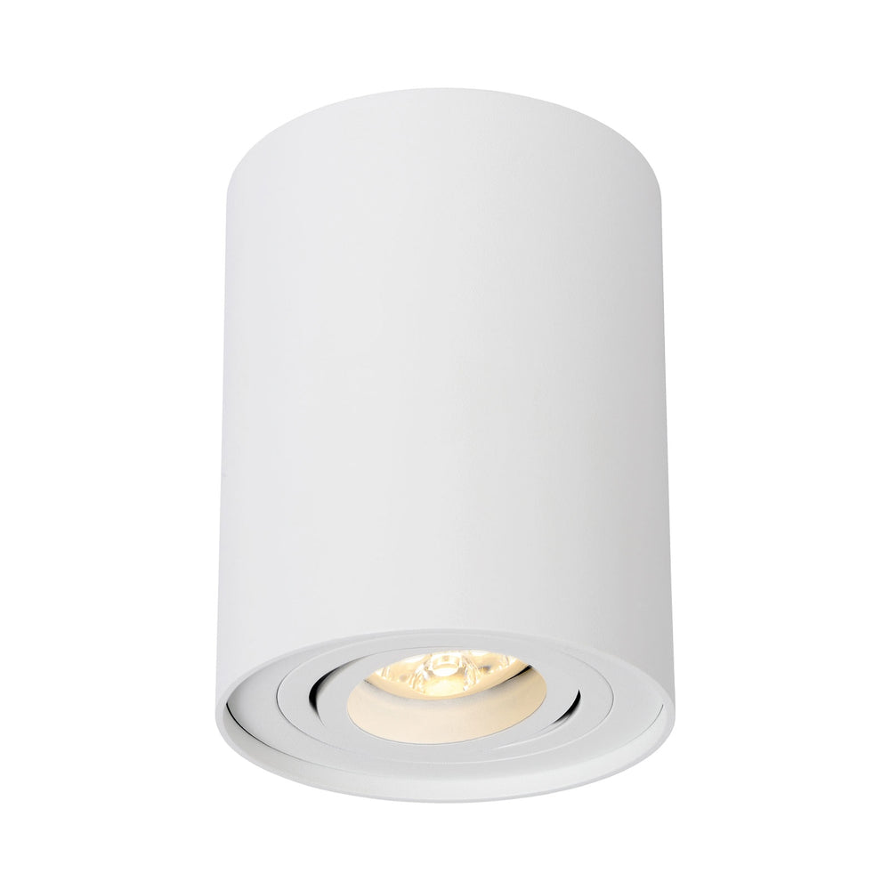 Spectrum CHLOE GU10 hvid justerbar spotlight til indendørs brug, IP20 aluminium, 250V, overflademontering, 17000 timers levetid