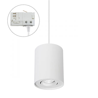 Spectrum CHLOE GU10 hvid 3-faset skinne, justerbar, IP20 aluminiumhus 250V, til indendørs brug 93x124 mm