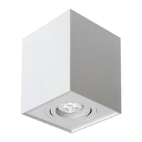 Spectrum CHLOE GU10 square adjustable spotlight white, IP20, ideal for indoor use with aluminum housing