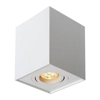 Spectrum CHLOE GU10 square adjustable spotlight white, IP20, ideal for indoor use with aluminum housing