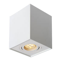 Spectrum CHLOE GU10 square adjustable spotlight white, IP20, ideal for indoor use with aluminum housing