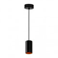 Spectrum CHLOE GU10 hængelampe, Sort Gylden, IP20, rund base, loftmontering, max 10W LED, 250V