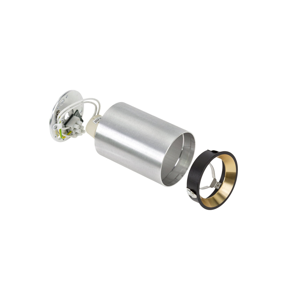 Spectrum Chloe Mini P20 LED spotlight silver 4000K 250V, GU10, 17000 hours lifespan, IP20, surface mount