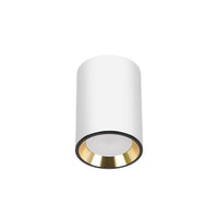 Spectrum CHLOE MINI LED loftspot, 1x GU10 fatning, påbygget, Hvid/Guld, IP20 aluminium