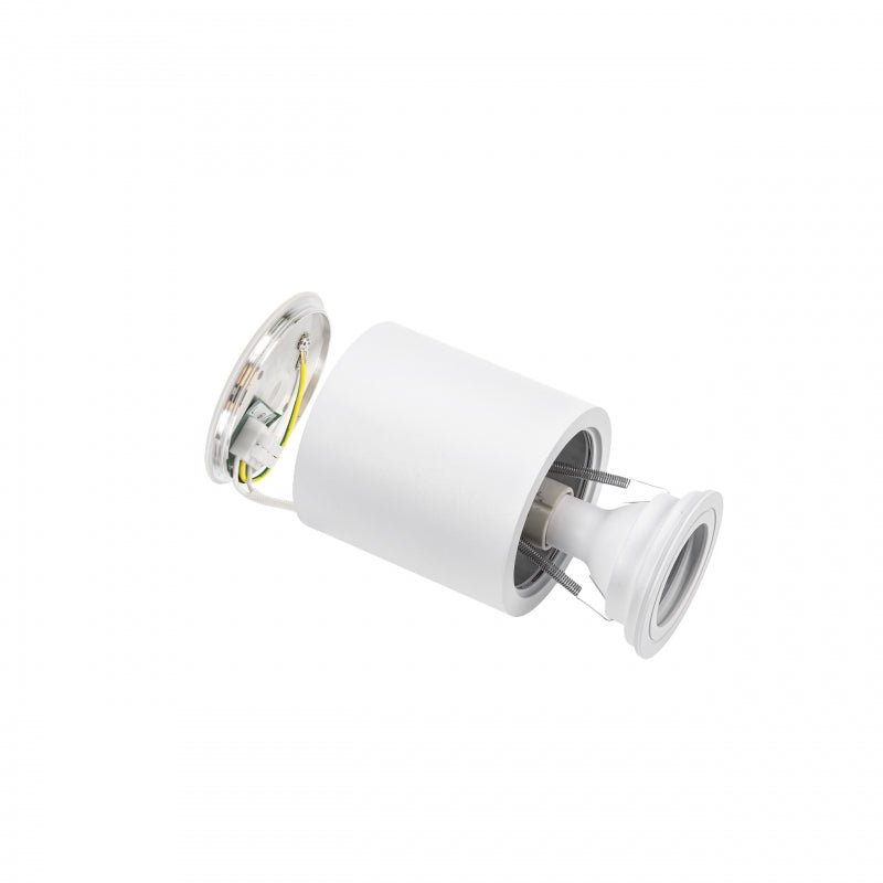 Chloe GU10 round white LED spotlight from Spectrum with IP65 for indoor/outdoor, durable lighting, 17000 hours lifespan
