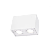 Spectrum adjustable GU10 rectangular white spot, IP20 indoor, aluminum housing, 250V, 17000h lifespan