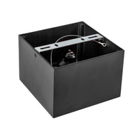 Spectrum chloe AR111 GU10 LED spot black 4000K square IP20 - aluminum ceiling mount