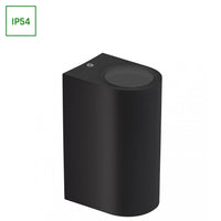 Spectrum LED GU10 Væglampe Sort, 2x6W, 250V, IP54 Udendørs Indendørs Tovejs 150x73x95mm