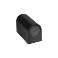 Spectrum LED GU10 Væglampe Sort, 2x6W, 250V, IP54 Udendørs Indendørs Tovejs 150x73x95mm