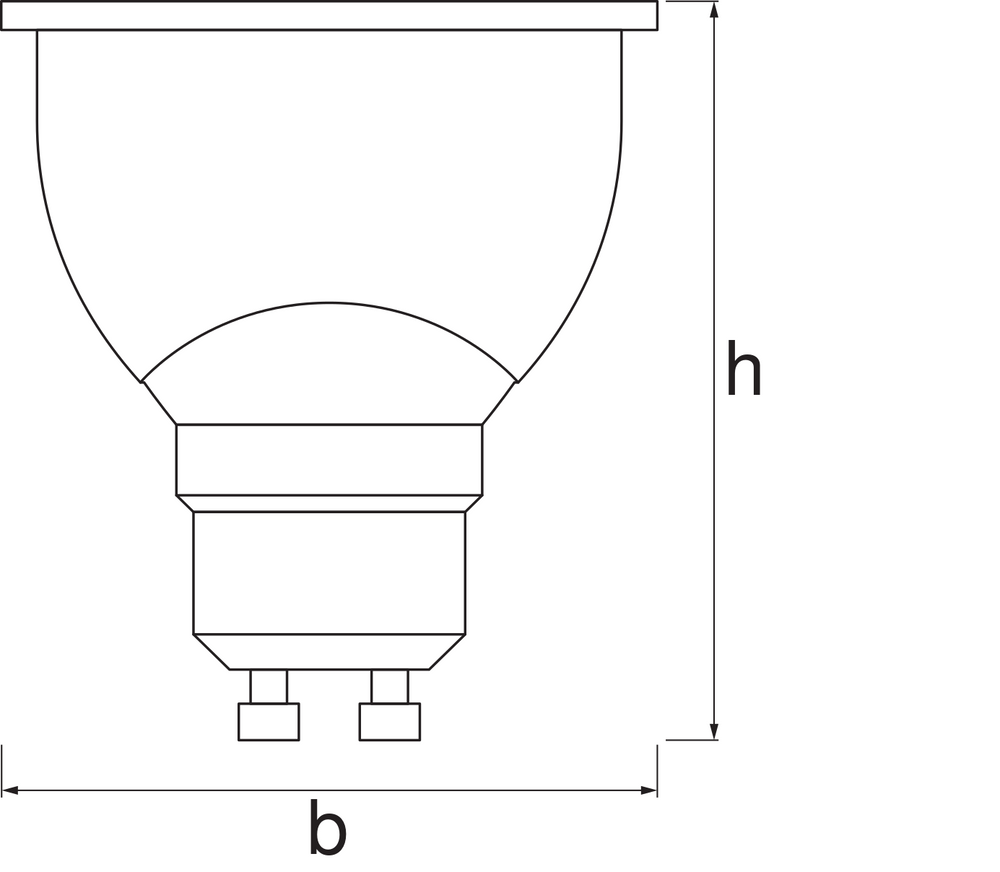 Smart+ WiFi GU10 LED Spot 5W 350 lumens 45D 2700K-6500K dimmable white replaces 40W