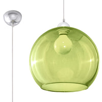 Sollux Lighting BALL hængelampe LED kompatibel, 220-240V, IP20, Mat Guld Messing, Aluminium Stål, 50W maks