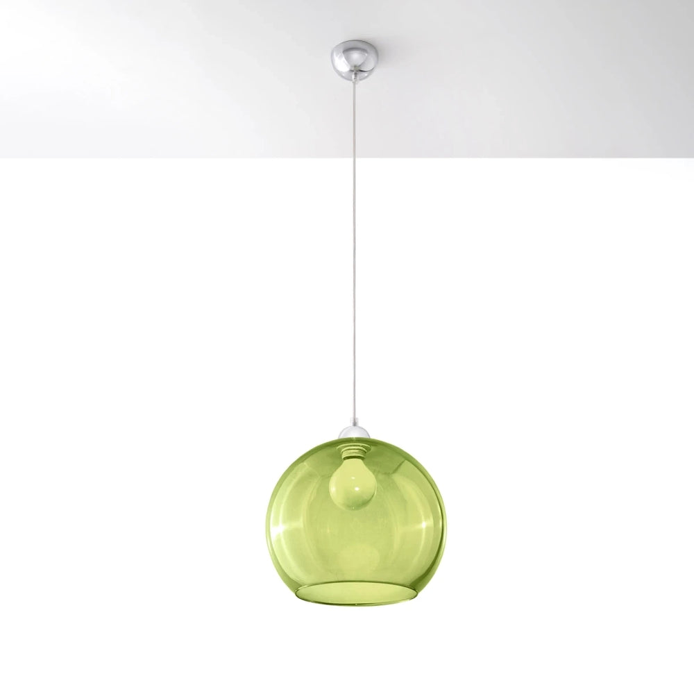 Sollux Lighting BALL hængelampe LED kompatibel, 220-240V, IP20, Mat Guld Messing, Aluminium Stål, 50W maks
