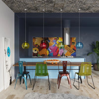 Sollux Lighting BALL hængelampe, transparent skærm, 220-240V, IP20, CE RoHS, Aluminium Messing finish