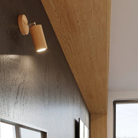 Sollux Lighting BERG 6 LED loftspot, naturligt træ, IP20, 220-240V, maks 50W, CE RoHS