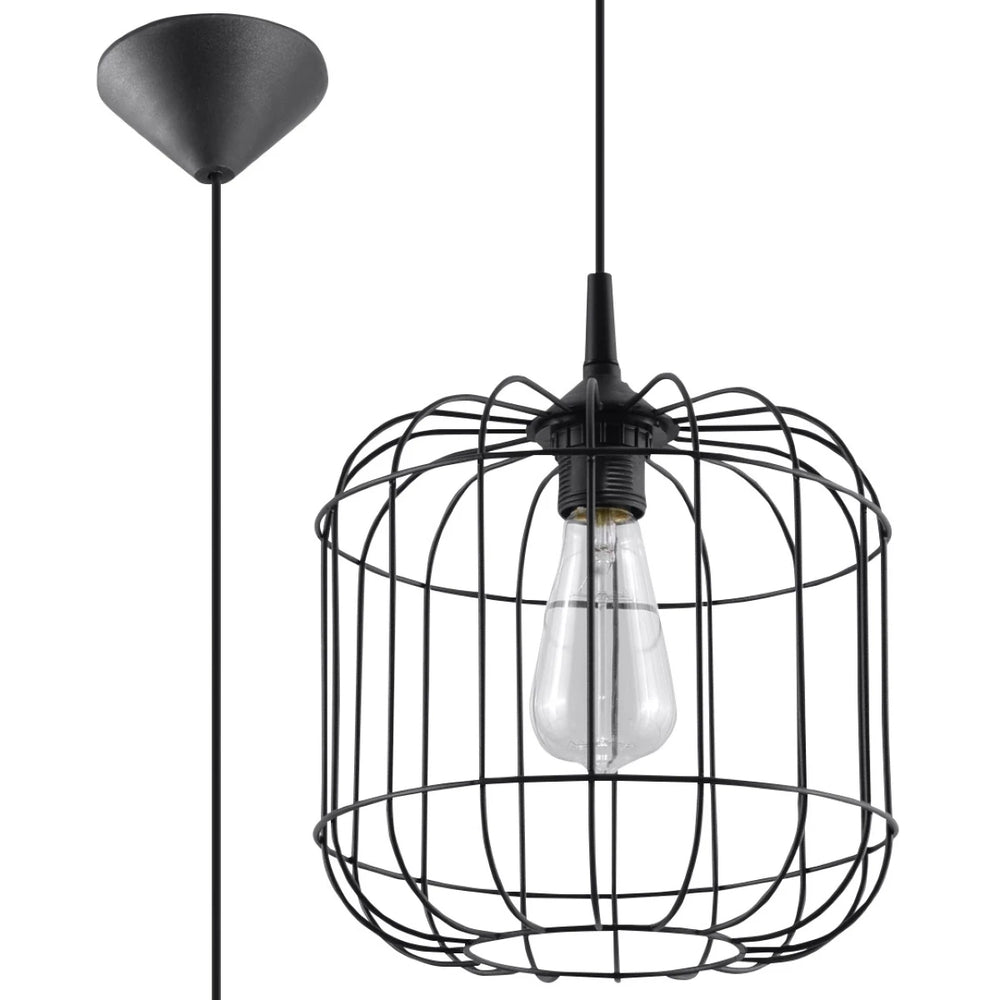 Sollux Lighting CELTA hængelampe Sort, aluminium, IP20, 220-240V, maks. 50W LED, CE RoHS