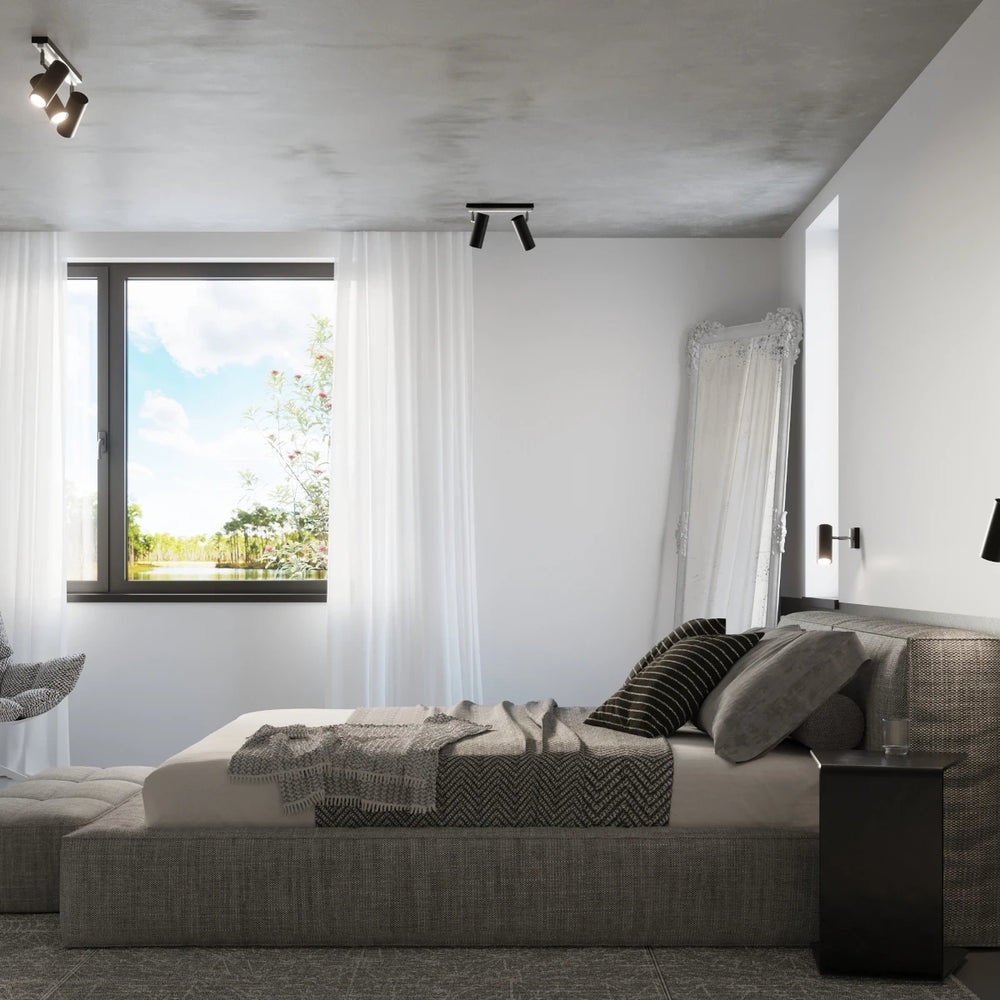 Sollux Lighting DIREZIONE LED væglampe Sort, Aluminium, IP20, 220-240V, 50W maks, CRI 80, CE RoHS