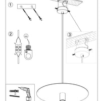 Sollux Lighting FLAVIO Grå LED Hængelampe, IP20 Pendellampe, 220-240V, CE RoHS Certificeret