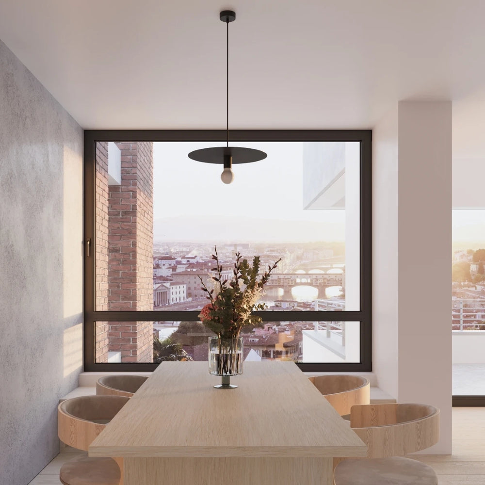 Sollux Lighting FLAVIO hængelampe, Sort, aluminium, IP20, 220-240V, maks 50W LED, CE RoHS certificeret