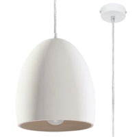 Sollux Lighting Flawiusz keramisk pendellampe, LED kompatibel, IP20, 220-240V, maks. 50W, Mat guld finish