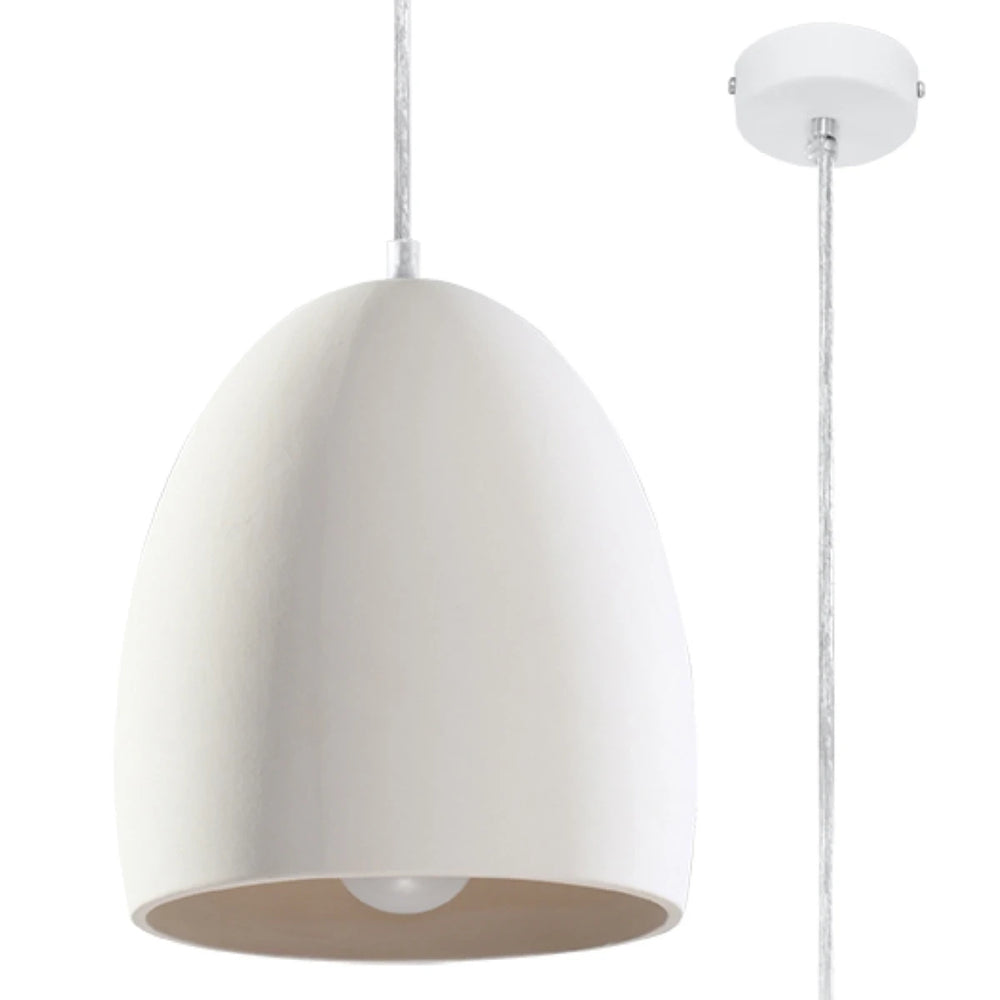Sollux Lighting Flawiusz keramisk pendellampe, LED kompatibel, IP20, 220-240V, maks. 50W, Mat guld finish