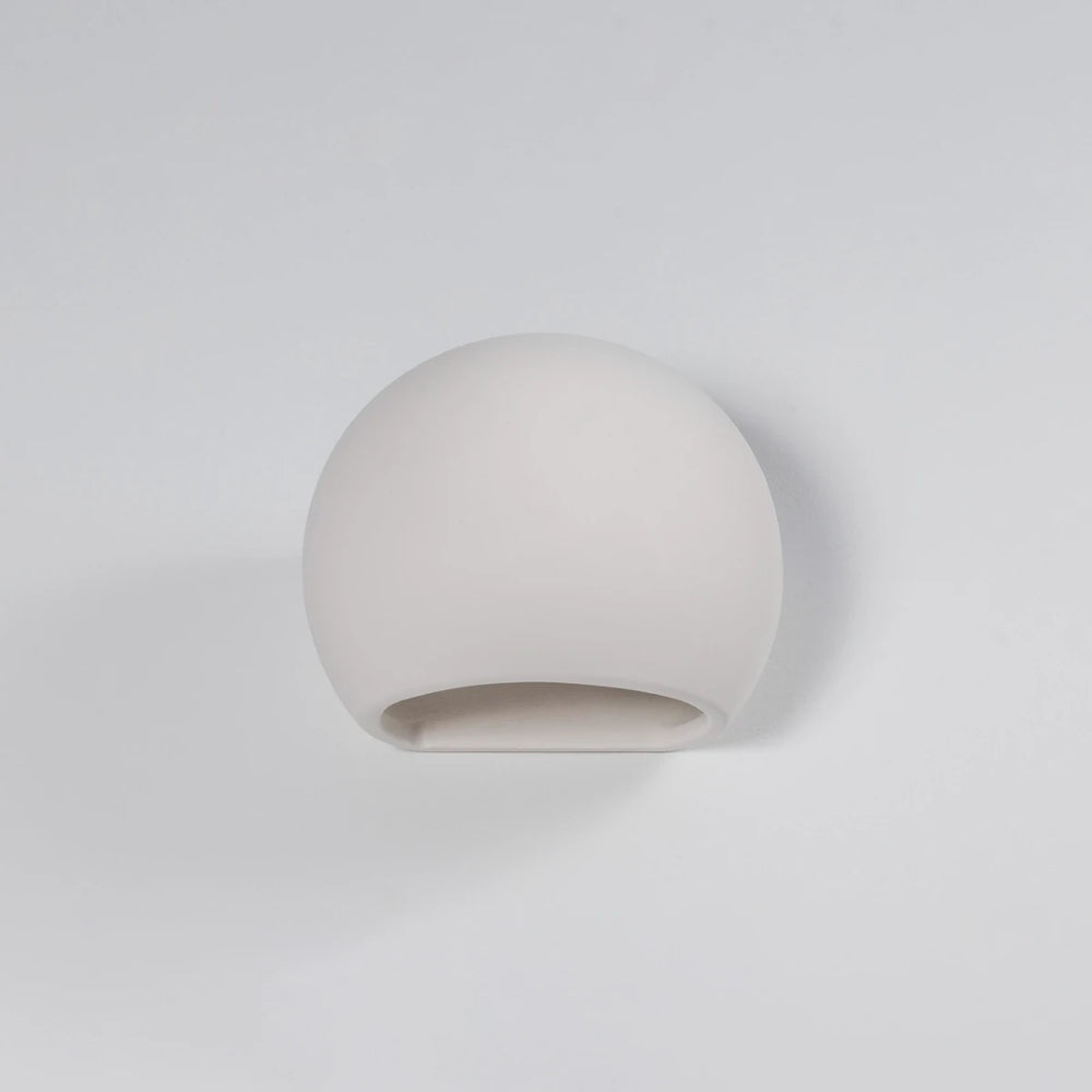 Sollux Lighting GLOBE keramisk væglampe, E27 fatning, Hvid finish, IP20, 220-230V, 145x180x110mm