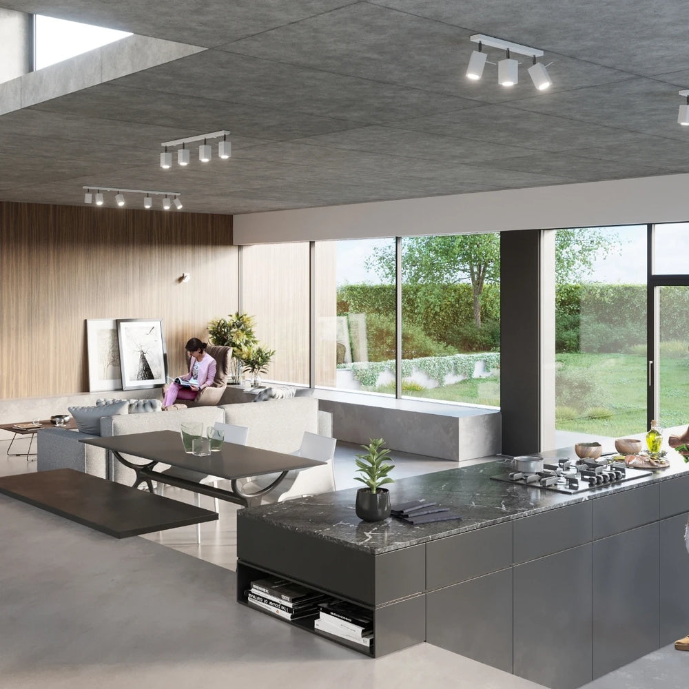 Sollux Lighting LED loftspot MERIDA 2 x GU10, IP20, Mat Guld Aluminium, 220-240V, CE RoHS