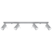 Sollux Lighting LED loftspot RING, 4xGU10, IP20, aluminium mat guld, 220-240V, CE RoHS