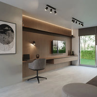 Sollux Lighting LED loftspot RING Sort, 3xGU10, IP20, aluminium, CE RoHS