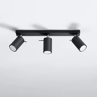 Sollux Lighting LED loftspot RING Sort, 3xGU10, IP20, aluminium, CE RoHS