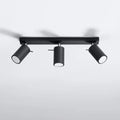 Sollux Lighting LED loftspot RING Sort, 3xGU10, IP20, aluminium, CE RoHS
