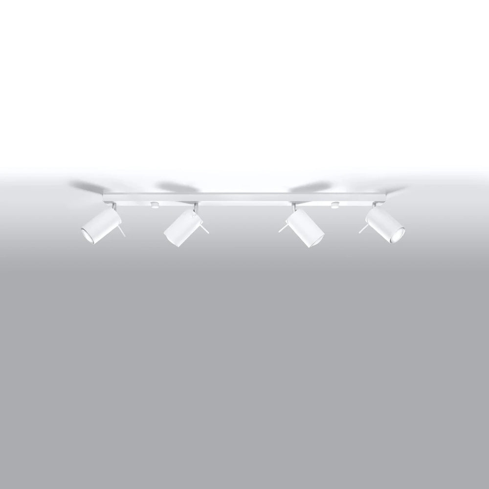 Sollux Lighting LED loftspot Hvid RING, 4xGU10, IP20, Aluminium, 220-240V, CE RoHS