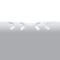 Sollux Lighting LED loftspot Hvid RING, 4xGU10, IP20, Aluminium, 220-240V, CE RoHS