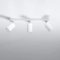 Sollux Lighting LED loftspot med 3x GU10 fatninger, IP20, 220-240V, Mat Guld Messing finish