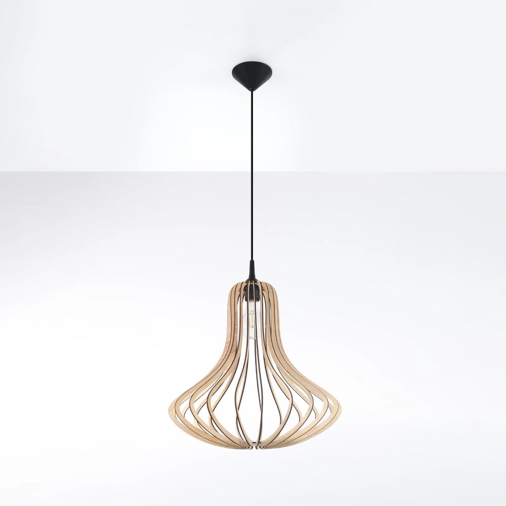 Sollux Lighting LED hængelampe ELZA med E27 fatning, IP20, 220-240V, Mat Guld Aluminium