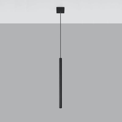 Sollux Lighting LED pendel lampe Sort PASTELO med E27 fatning, IP20, 220-240V, aluminium mat guld finish