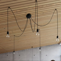 Sollux Lighting LED pendellampe Edison 1 Sort, 220-240V, IP20, 50W maks, Aluminium og Stål, CE RoHS
