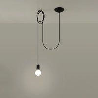 Sollux Lighting LED pendellampe Edison 1 Sort, 220-240V, IP20, 50W maks, Aluminium og Stål, CE RoHS