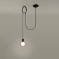 Sollux Lighting LED pendellampe Edison 1 Sort, 220-240V, IP20, 50W maks, Aluminium og Stål, CE RoHS